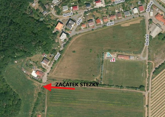 MAPA ZAČÁTEK STEZKY