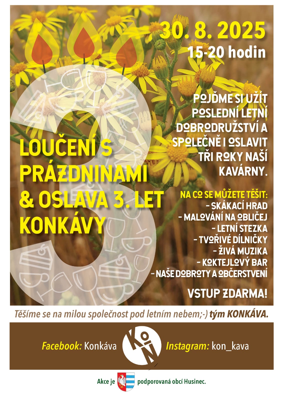 KONKÁVA zve na loučeni s prázdninami